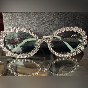 Crystal Embellished Sunglasses